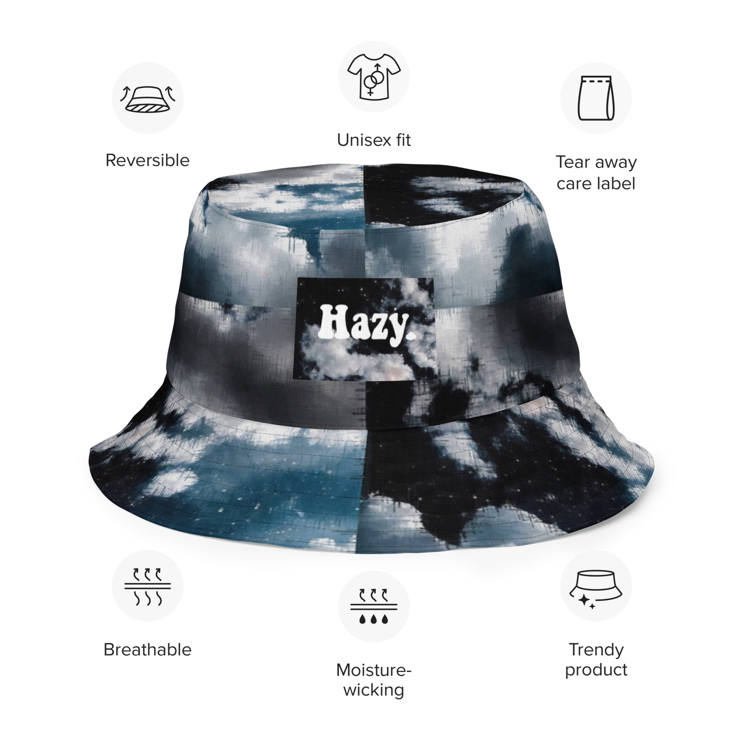 DOGWOOD/NIGHTSKY Reversible Bucket Hat