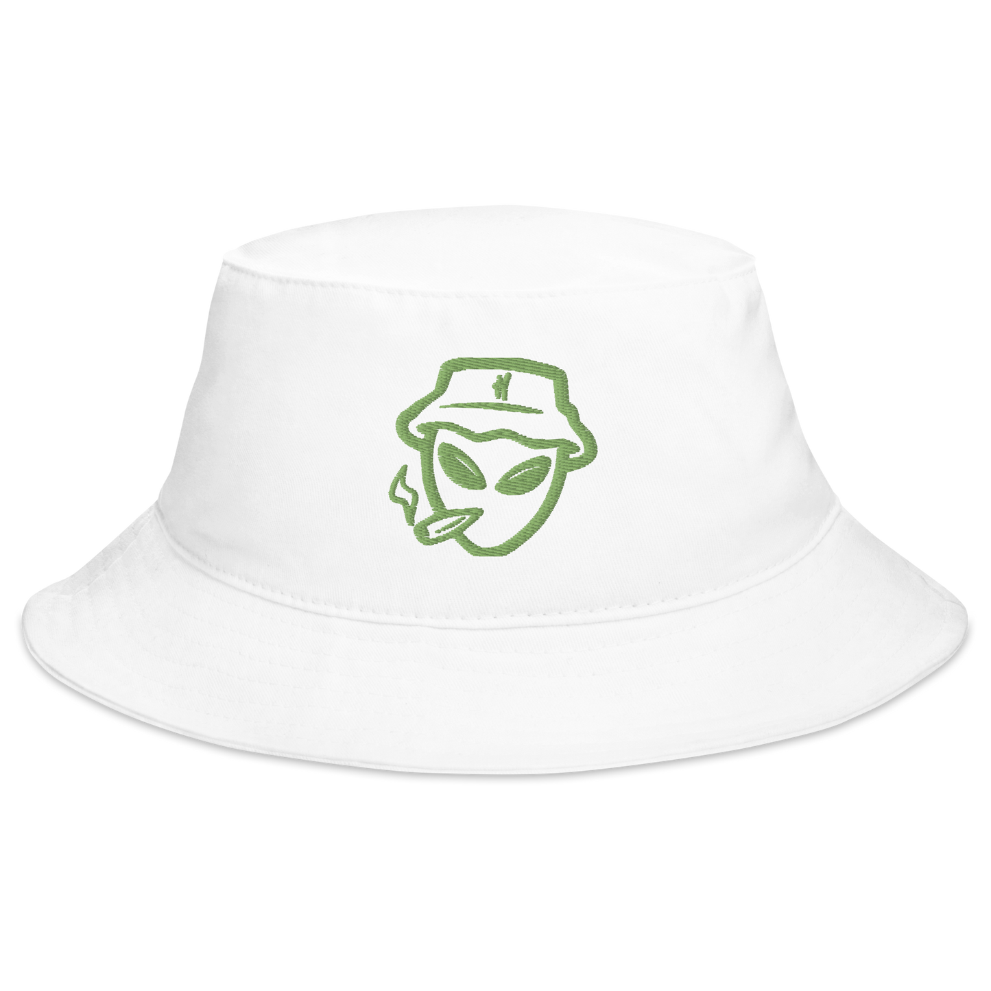 SMOKED OUT WHITE/GREEN BUCKET HAT
