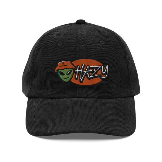 HAZY CORDUROY DAD HAT (BLACK)